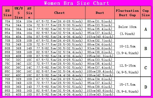 Bra Size Chart Uk